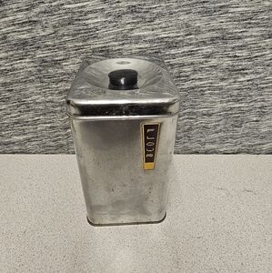 Vintage Lincoln Beautyware Stainless Steel Flour Container
